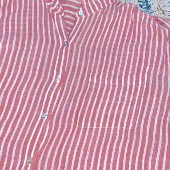 Becool red striped top size large - Picture 6 of 6